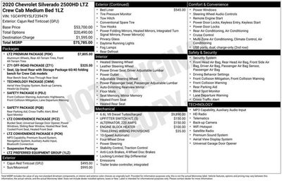 2020 Chevrolet Silverado 2500HD LTZ