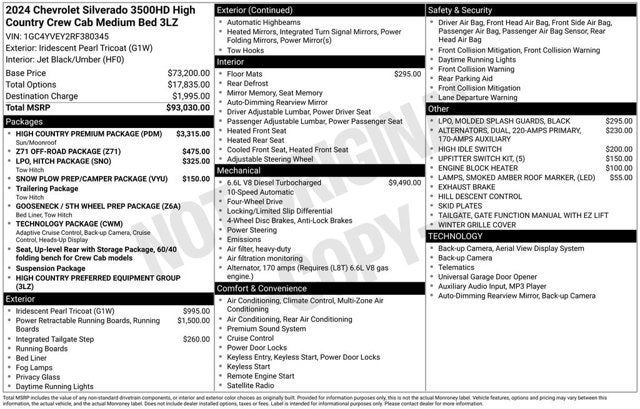 2024 Chevrolet Silverado 3500HD High Country