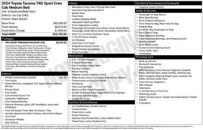 2024 Toyota Tacoma 4WD TRD Sport