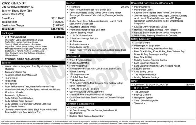 2022 Kia K5 GT