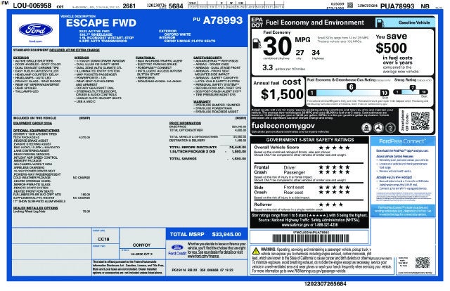 2023 Ford Escape Active
