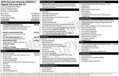 2025 Chevrolet Silverado 2500HD LT