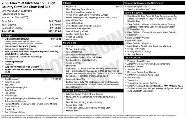 2025 Chevrolet Silverado 1500 High Country