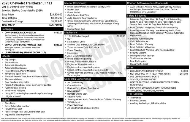 2023 Chevrolet TrailBlazer LT