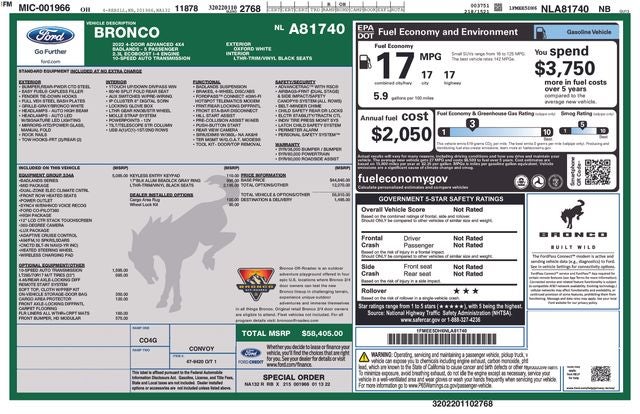 2022 Ford Bronco Base