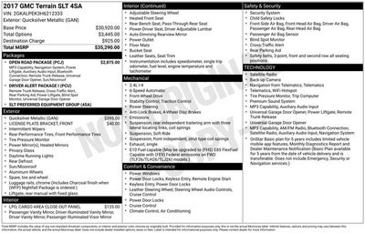 2017 GMC Terrain SLT