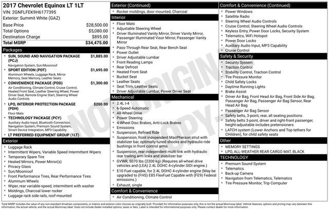 2017 Chevrolet Equinox LT