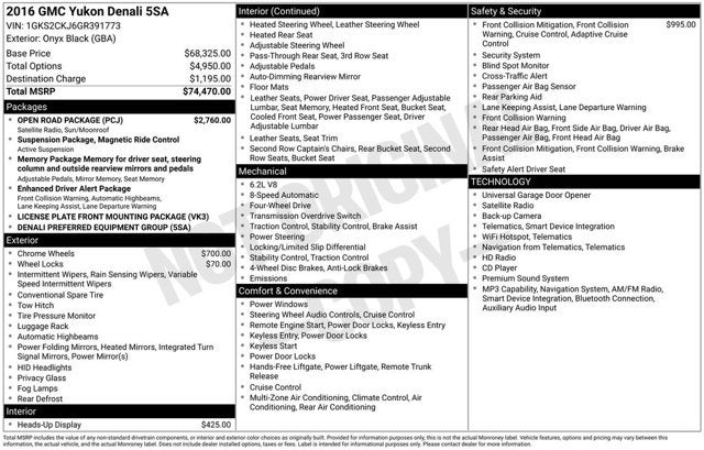 2016 GMC Yukon Denali