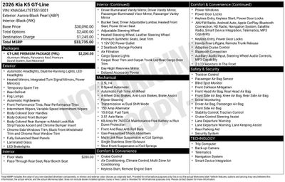 2026 Kia K5 GT-Line