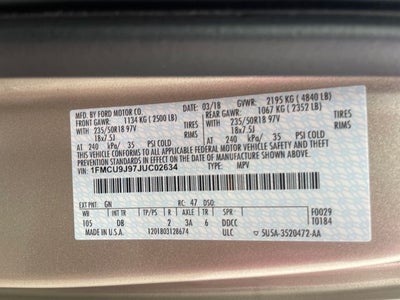 2018 Ford Escape Titanium