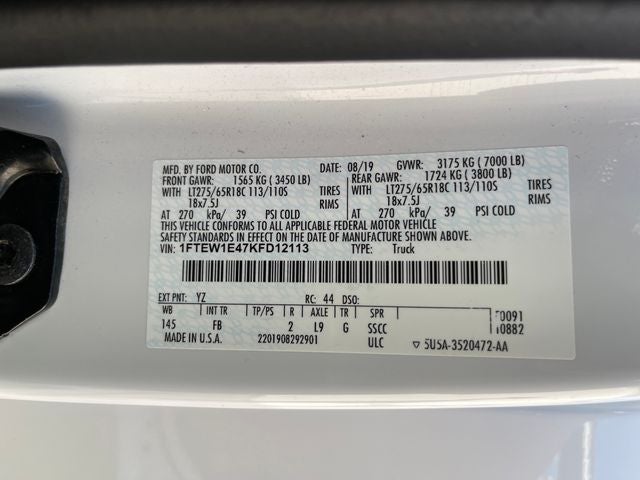 2019 Ford F-150 XLT