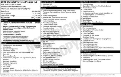 2020 Chevrolet Traverse Premier