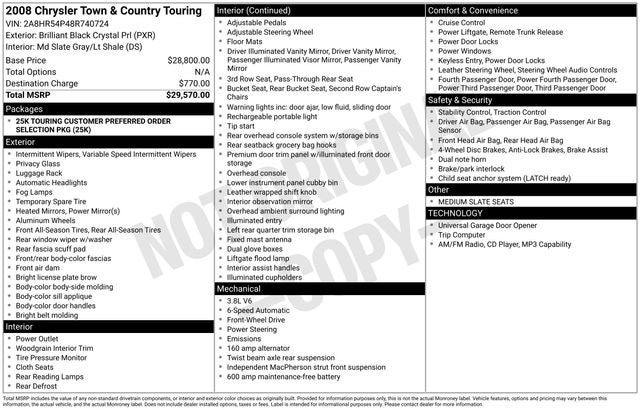 2008 Chrysler Town & Country Touring