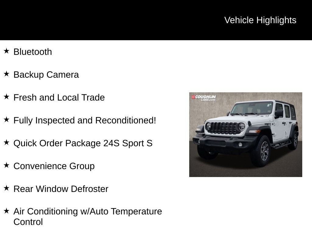 2024 Jeep Wrangler Sport S
