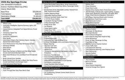 2026 Kia Sportage X-Line