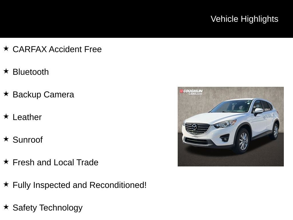 Used 2016 Mazda CX-5 Touring with VIN JM3KE2CYXG0694298 for sale in Lewis Center, OH