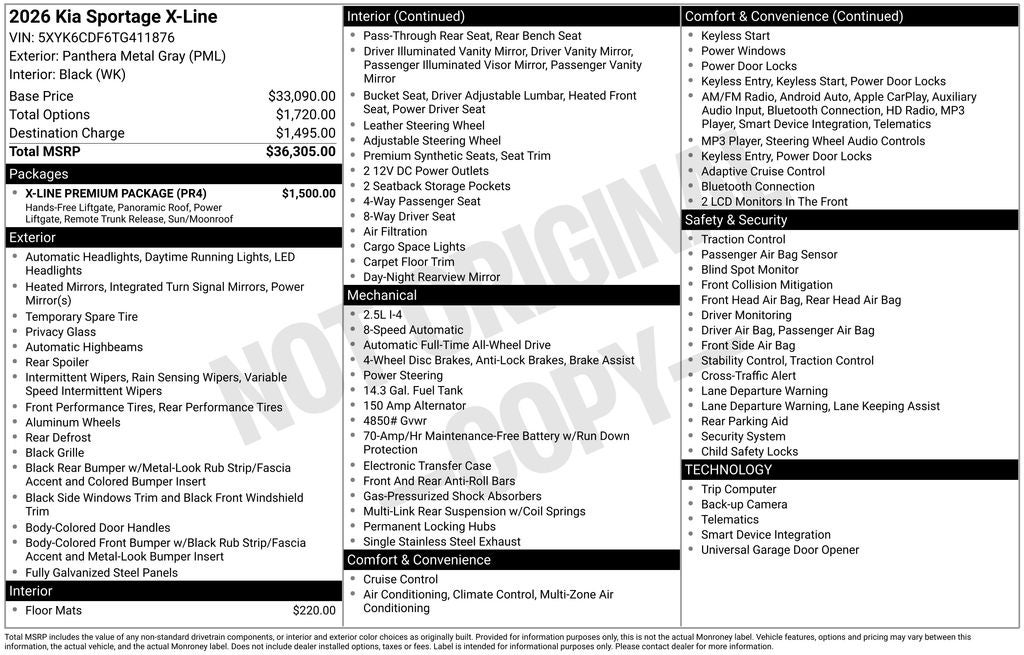 2026 Kia Sportage X-Line