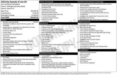 2025 Kia Sorento X-Line SX