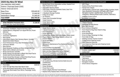 2025 Kia Niro EV Wind