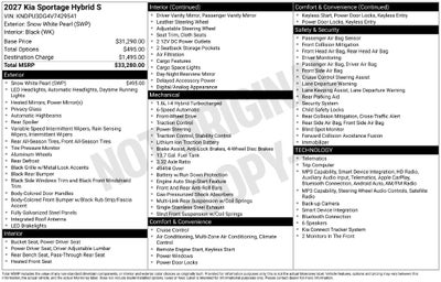 2027 Kia Sportage Hybrid S