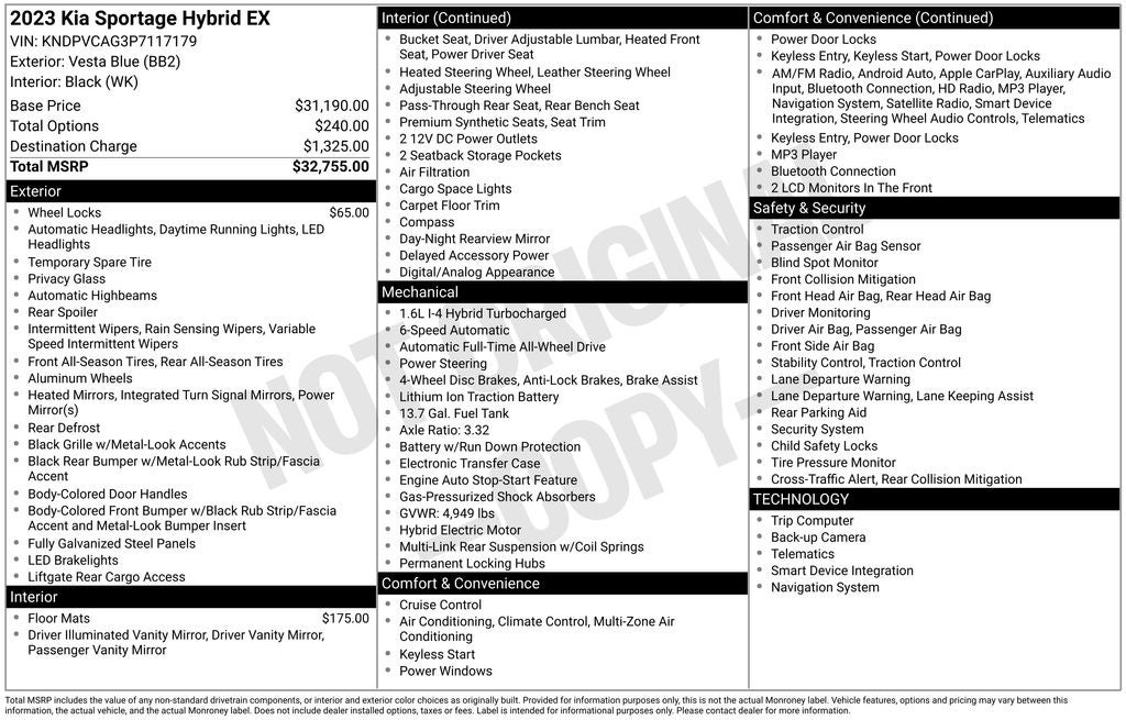 2023 Kia Sportage Hybrid EX