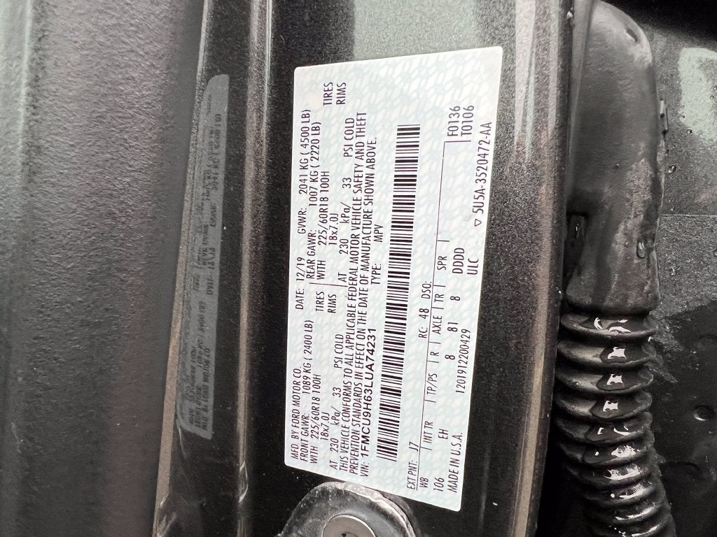 2020 Ford Escape SEL