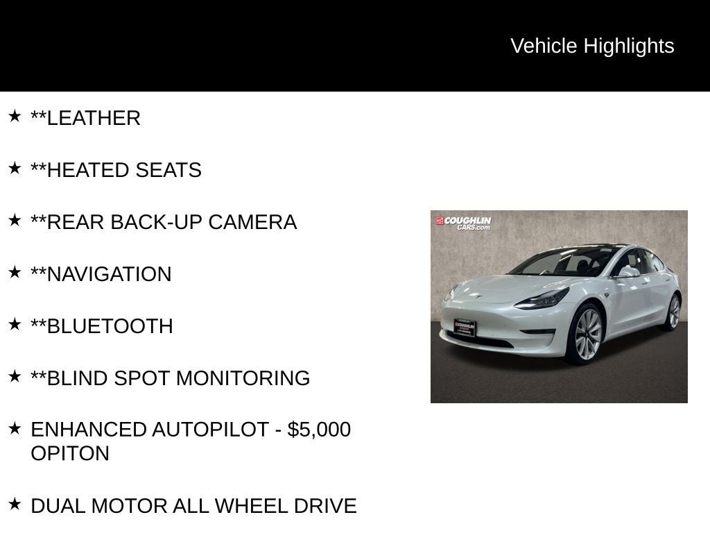 2018 Tesla Model 3 Long Range