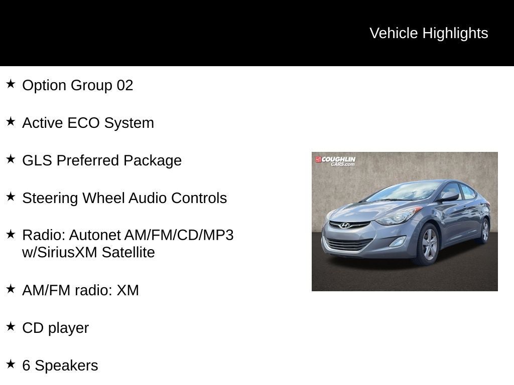 2013 Hyundai Elantra GLS PZEV