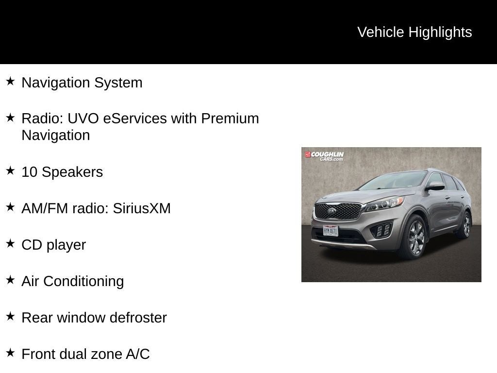 2016 Kia Sorento SXL