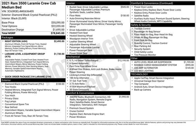 2021 RAM 3500 Laramie