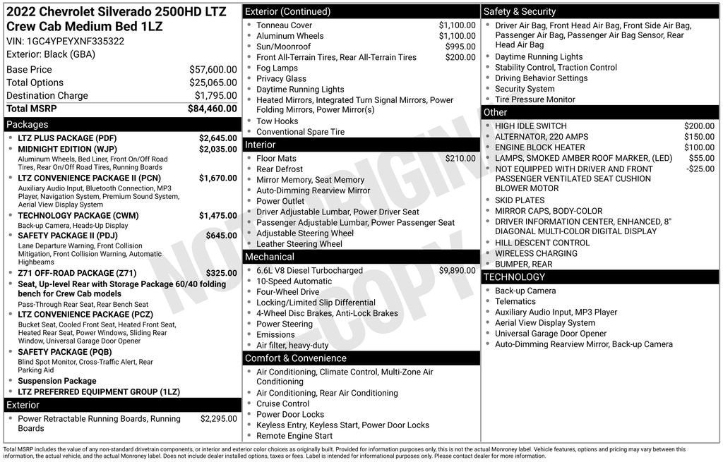 2022 Chevrolet Silverado 2500 HD LTZ