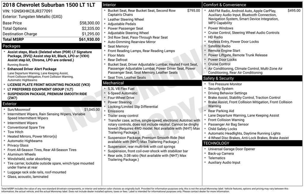 2018 Chevrolet Suburban LT