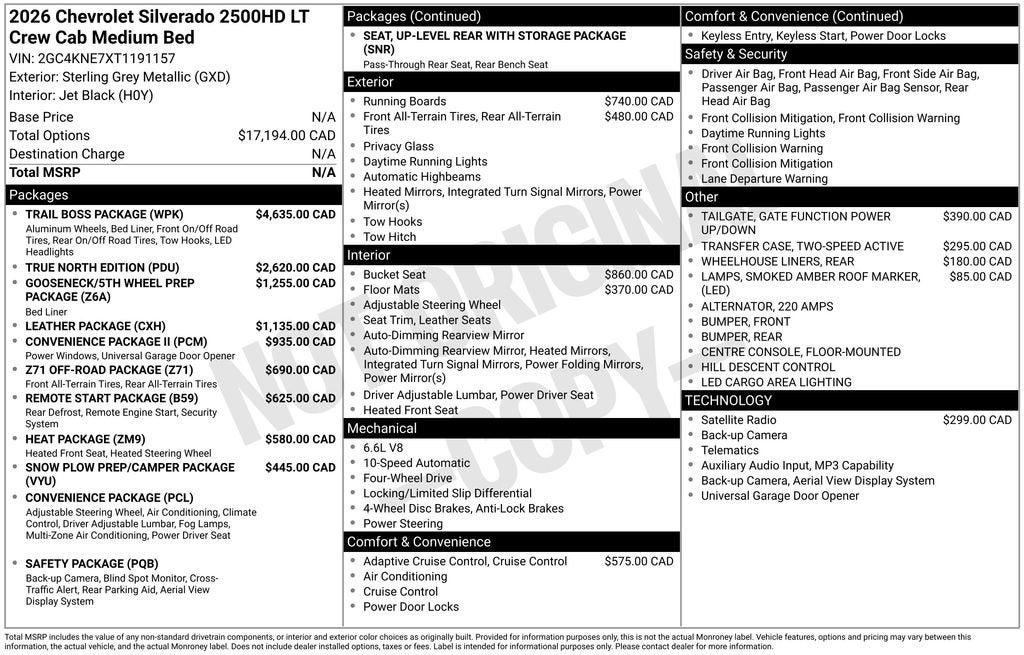 2026 Chevrolet Silverado 2500 HD LT