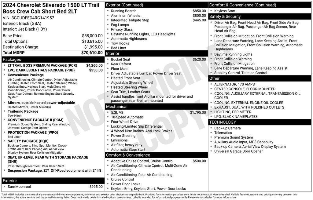2024 Chevrolet Silverado 1500 LT Trail Boss