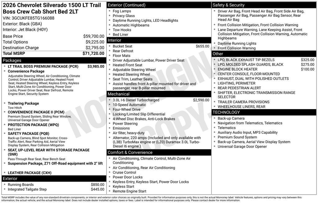 2026 Chevrolet Silverado 1500 LT Trail Boss