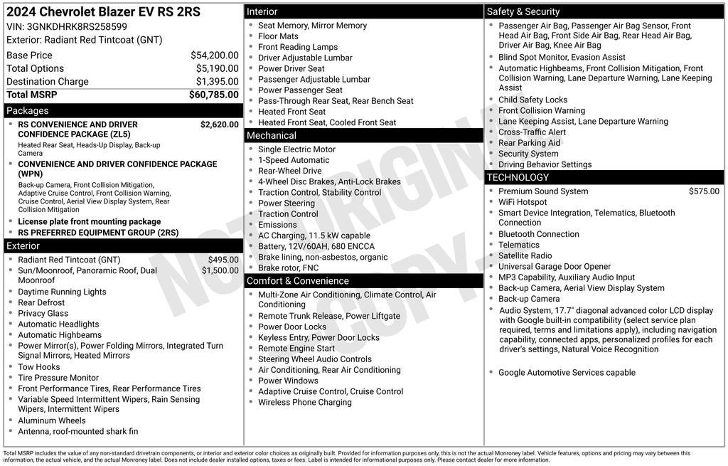 2024 Chevrolet Blazer EV RS