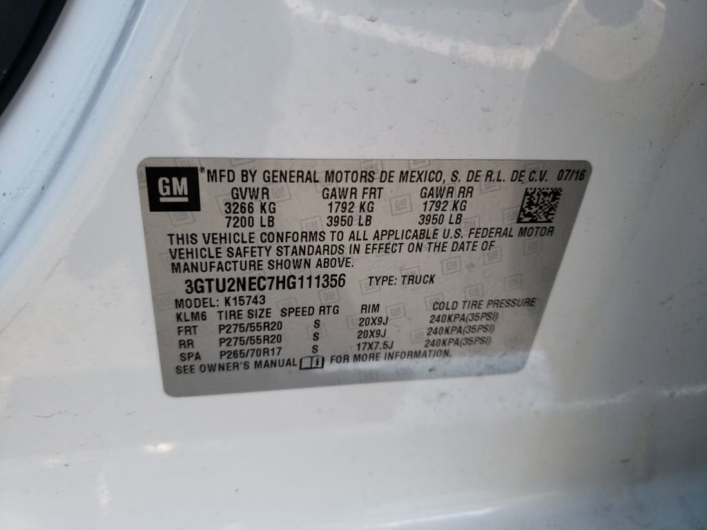 2017 GMC Sierra 1500 SLT