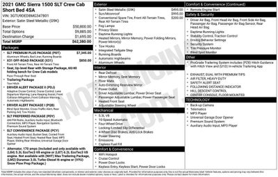 2021 GMC Sierra 1500 SLT