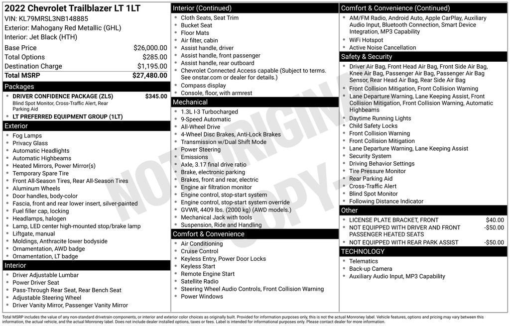 2022 Chevrolet Trailblazer LT