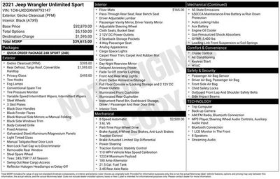 2021 Jeep Wrangler Unlimited Sport
