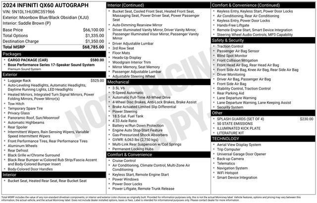 2024 INFINITI QX60 AUTOGRAPH