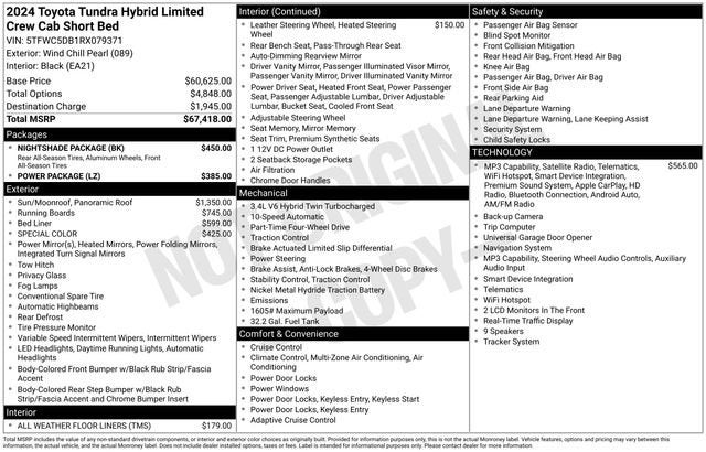 2024 Toyota Tundra 4WD Limited Hybrid